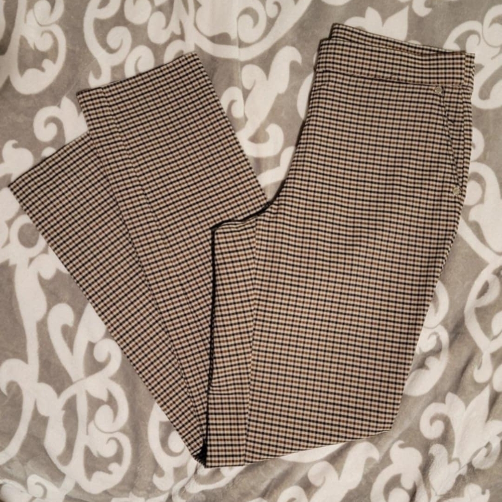 Black and White Checkered Pants